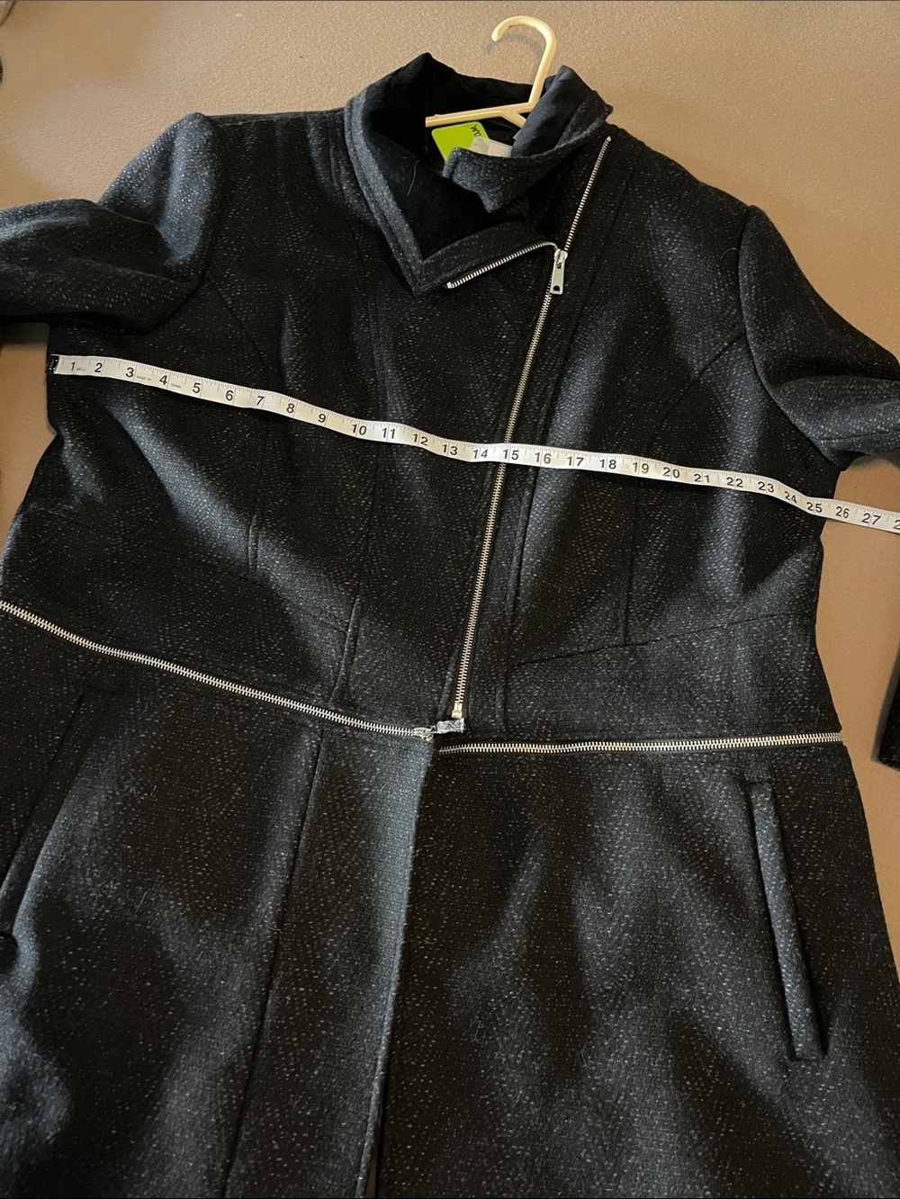 SAM EDELMAN HOUNDSTOOTH WOOL BLEND COAT NWT 2X - Picture 7 of 11